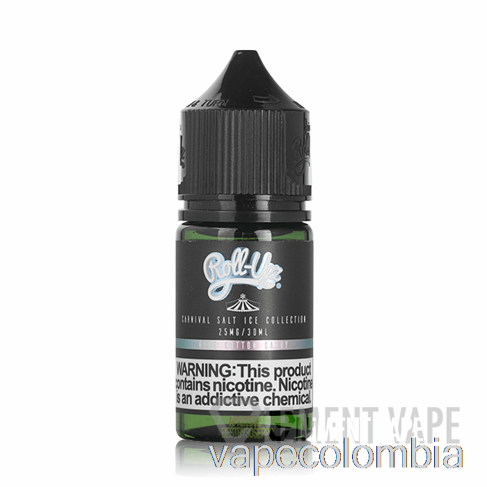 Vape Desechable Algodón De Azúcar Azul Hielo Sal - Carnaval - Jugo Roll Upz - 30ml 50mg
